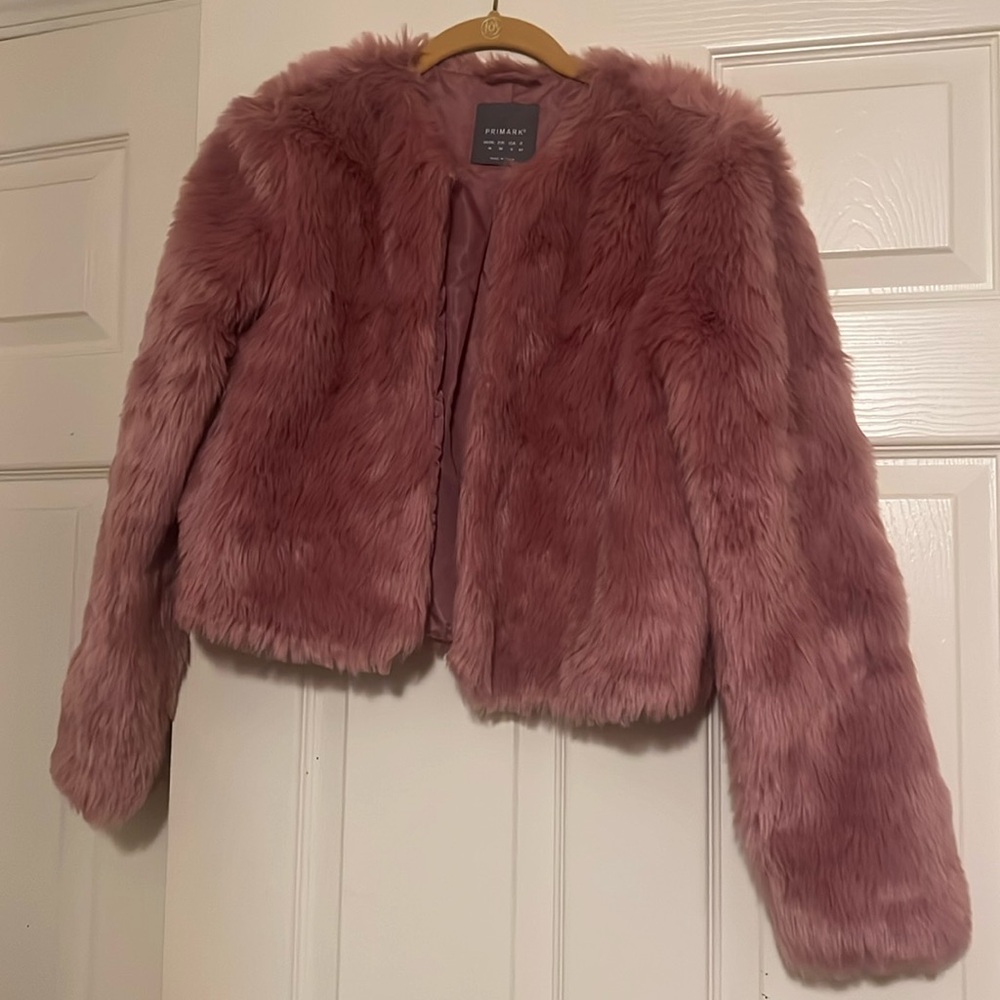 Pink Faux Fur Coat